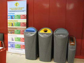 180L Executive Bins positioned with Display Stand